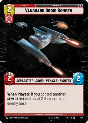【傷あり特価】【TWI427/EN】Vanguard Droid Bomber(HYPERSPACE)