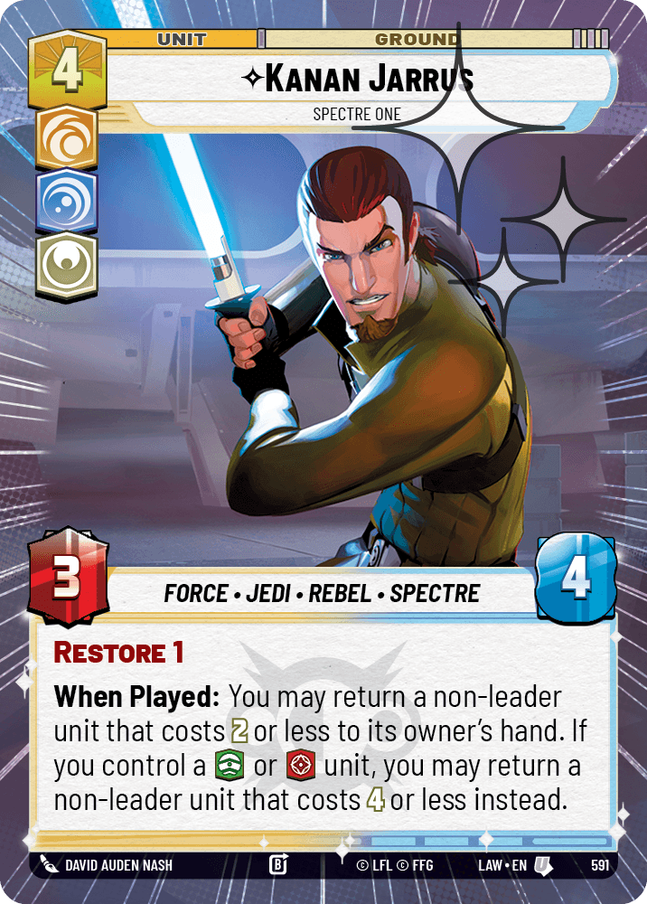 【LAW591/EN】Kanan Jarrus - Spectre One (Hyperspace/Foil)