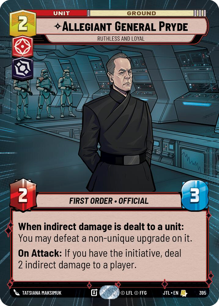 【JTL867/EN】Allegiant General Pryde - Ruthless and Loyal (HYPERSPACE/FOIL)
