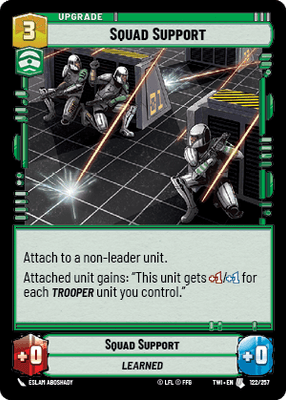 【傷あり特価】【TWI122/EN】Squad Support(FOIL)