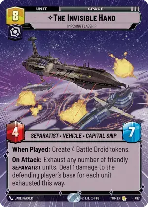 【傷あり特価】【TWI497/EN】The Invisible Hand - Imposing Flagship(HYPERSPACE)