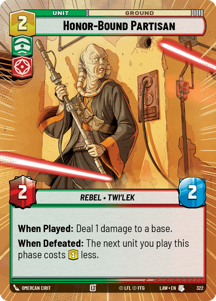 【LAW322/EN】Honor-Bound Partisan (Hyperspace)