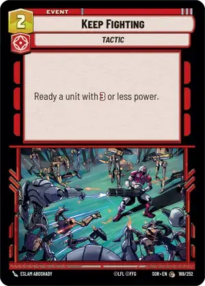 【傷あり特価】【SOR169/EN】Keep Fighting(FOIL)