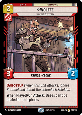 【傷あり特価】【SOR160/EN】Wolffe - Suspicious Veteran