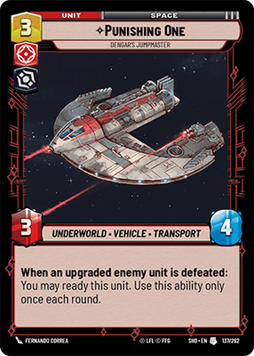 【傷あり特価】【SHD137/EN】Punishing One - Dengar’s Jumpmaster