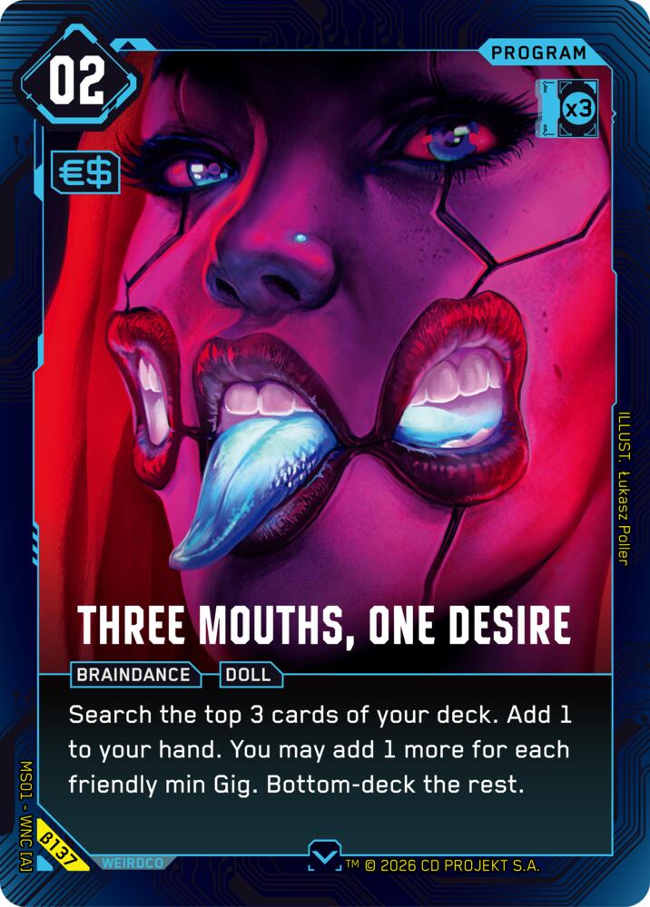 【WNCBβ137/EN】Three Mouths, One Desire
