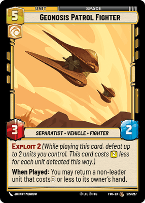 【傷あり特価】【TWI215/EN】Geonosis Patrol Fighter(FOIL)