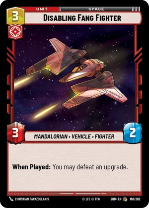 【傷あり特価】【SHD166/EN】Disabling Fang Fighter (FOIL)