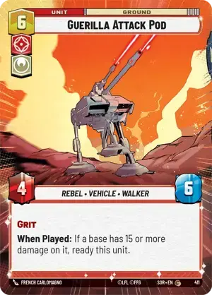 【傷あり特価】【SOR411/EN】Guerilla Attack Pod (HYPERSPACE)