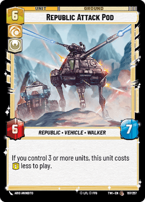 【傷あり特価】【TWI197/EN】Republic Attack Pod(FOIL)