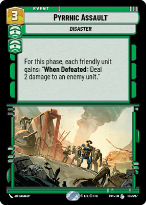 【傷あり特価】【TWI103/EN】Pyrrhic Assault