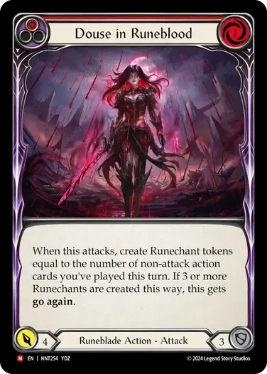 【HNT254/EN】Douse in Runeblood/ルーンブラッドへの浸潤