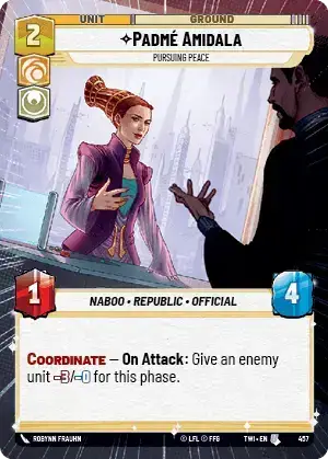 【傷あり特価】【TWI457/EN】Padmé Amidala - Pursuing Peace(HYPERSPACE/FOIL)
