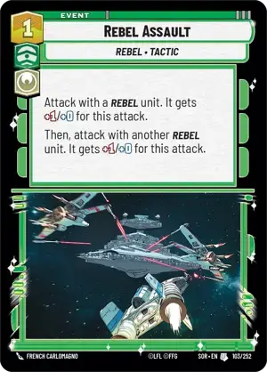 【傷あり特価】【SOR103/EN】Rebel Assault(FOIL)