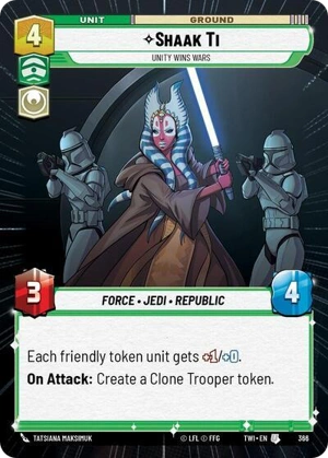 【傷あり特価】【TWI366/EN】Shaak Ti - Unity Wins Wars(HYPERSPACE)