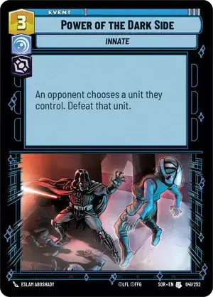 【傷あり特価】【SOR041/EN】Power of the Dark Side(FOIL)