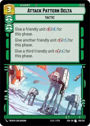 【傷あり特価】【SOR106/EN】Attack Pattern Delta(FOIL)