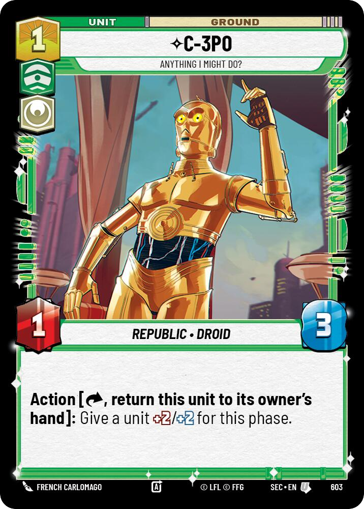 【SEC0603/EN】C-3PO - Anything I Might Do? (Foil)