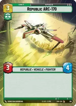 【傷あり特価】【TWI381/EN】Republic ARC-170(HYPERSPACE)