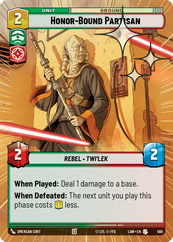 【LAW560/EN】Honor-Bound Partisan (Hyperspace/Foil)