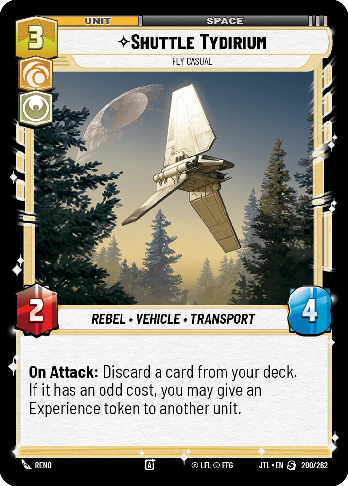 【JTL698/EN】Shuttle Tydirium - Fly Casual(Foil)