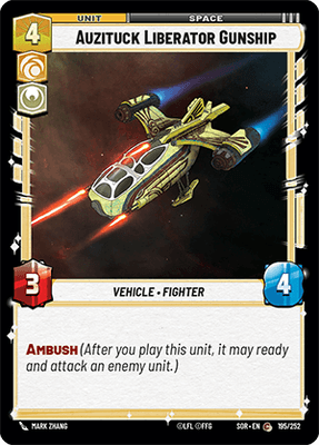 【傷あり特価】【SOR195/EN】Auzituck Liberator Gunship