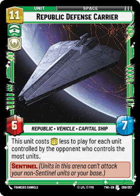 【傷あり特価】【TWI098/EN】Republic Defense Carrier(FOIL)
