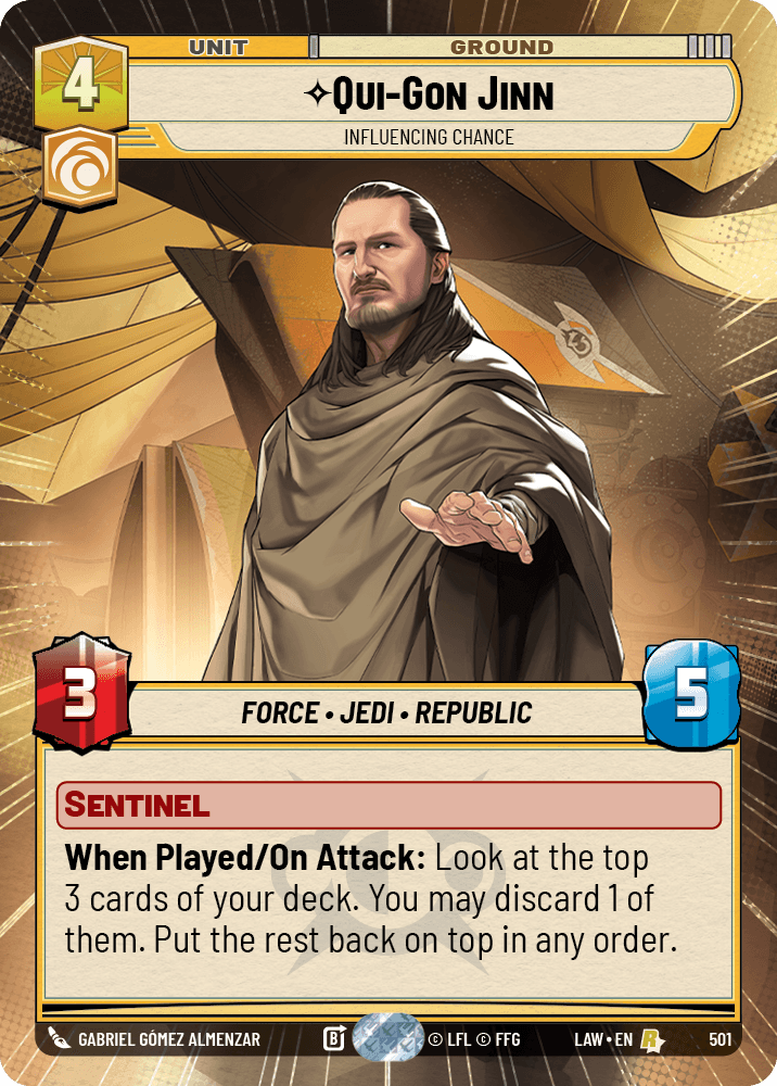 【LAW501/EN】Qui-Gon Jinn - Influencing Chance (Hyperspace)