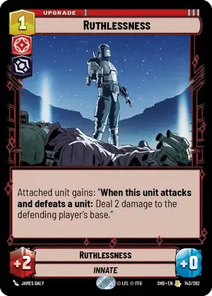 【傷あり特価】【SHD143/EN】Ruthlessness (FOIL)