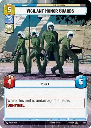 【傷あり特価】【SOR314/EN】Vigilant Honor Guards (HYPERSPACE/FOIL)