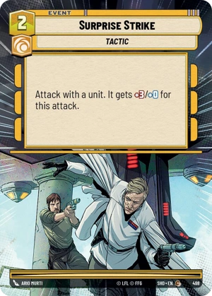 【傷あり特価】【SHD498/EN】Surprise Strike (HYPERSPACE/FOIL)
