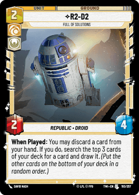【傷あり特価】【TWI193/EN】R2-D2 - Full of Solutions(FOIL)