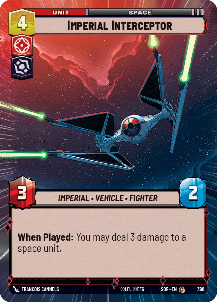 【傷あり特価】【SOR396/EN】Imperial Interceptor(Hyperspace)