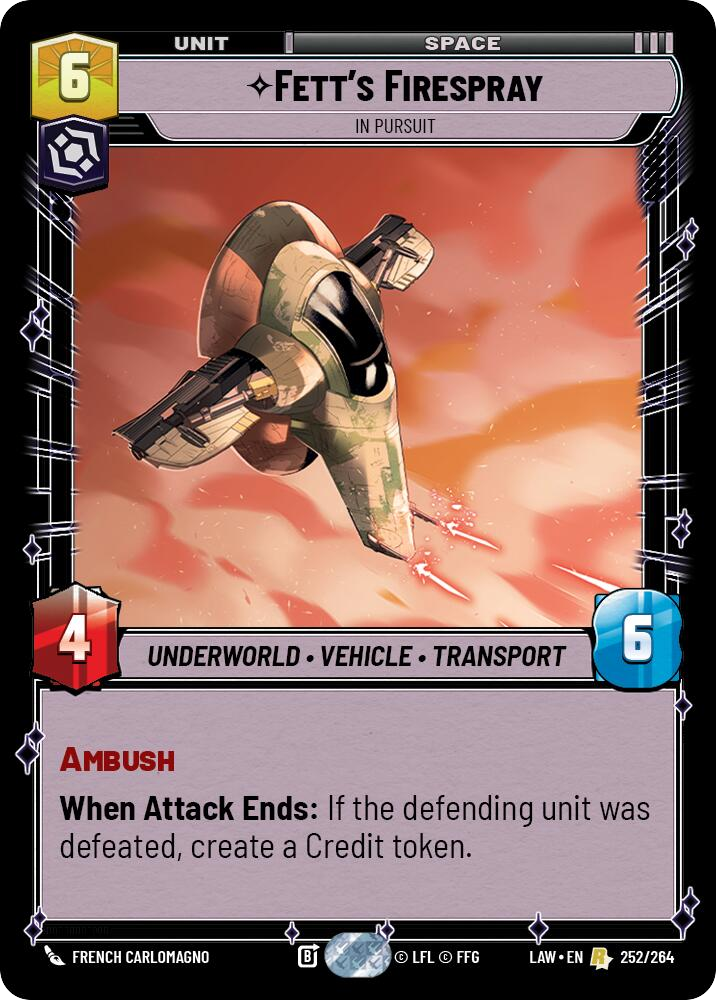 【LAW252/EN】Fett's Firespray - In Pursuit