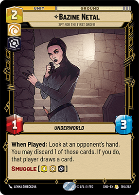 【傷あり特価】【SHD184/EN】Bazine Netal - Spy for the First Order