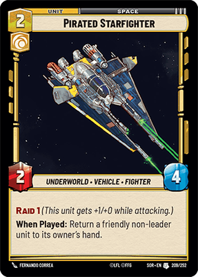 【傷あり特価】【SOR209/EN】Pirated Starfighter
