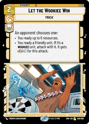 【傷あり特価】【SHD205/EN】Let the Wookiee Win