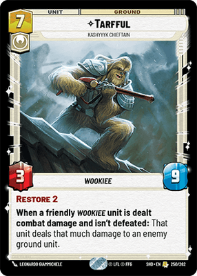 【傷あり特価】【SHD250/EN】Tarfful - Kashyyyk Chieftain