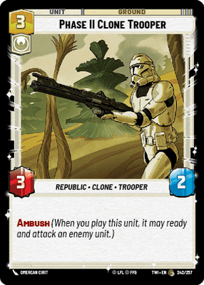 【傷あり特価】【TWI242/EN】Phase II Clone Trooper(FOIL)