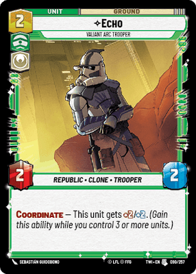 【傷あり特価】【TWI090/EN】Echo - Valiant ARC Trooper(FOIL)