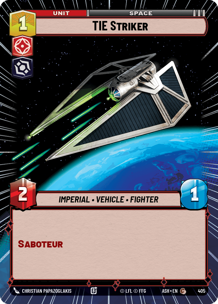 【ASH405/EN】TIE Striker (Hyperspace)