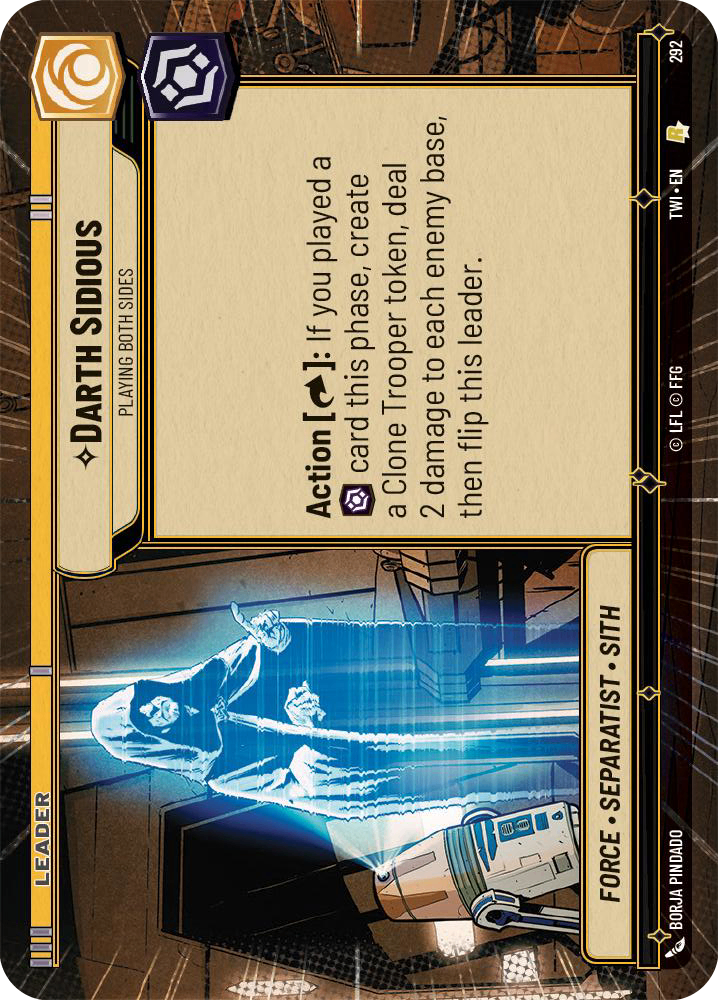 【傷あり特価】【TWI292/EN】Chancellor Palpatine - Playing Both Sides(HYPERSPACE)