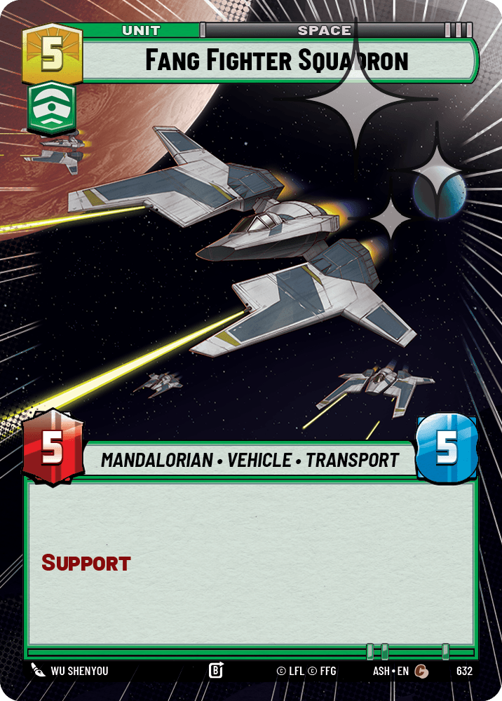 【ASH632/EN】Fang Fighter Squadron (Hyperspace/Foil)