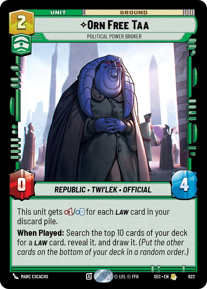 【SEC0622/EN】Orn Free Taa - Political Power Broker (Foil)