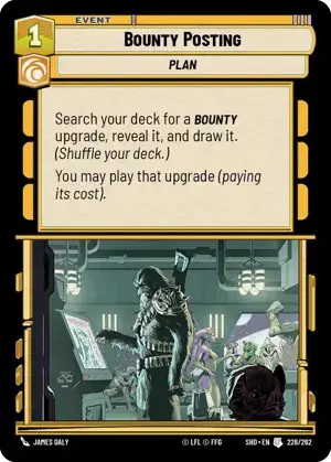 【傷あり特価】【SHD228/EN】Bounty Posting (FOIL)