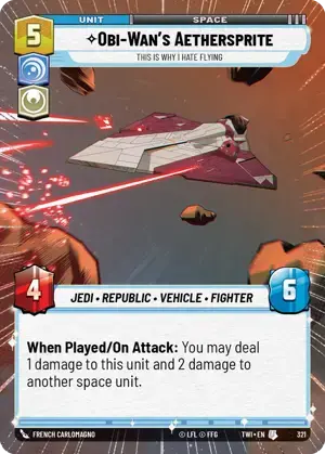【傷あり特価】【TWI321/EN】Obi-Wan's Aethersprite - This is Why I Hate Flying(HYPERSPACE)