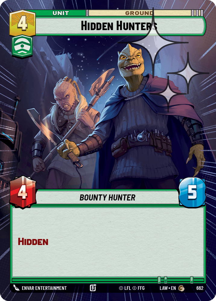 【LAW662/EN】Hiden Hunters (Hyperspace/Foil)