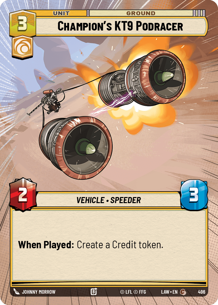 【LAW496/EN】Champion's KT9 Podracer (Hyperspace)