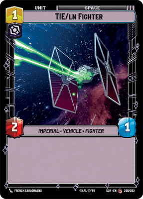 【傷あり特価】【SOR225/EN】TIE/ln Fighter