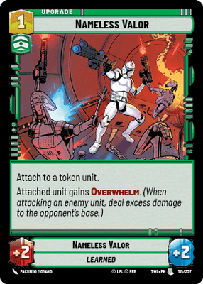 【傷あり特価】【TWI119/EN】Nameless Valor(FOIL)